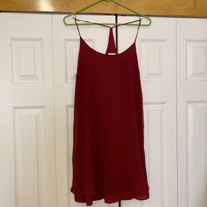 Burgundy Urban Outfitters Slip Dress, Size S